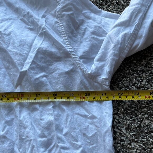 Everlane White Button Up Cotton shirt, Womens Size 12 Long Sleeve Shirt - Picture 6 of 7